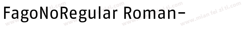 FagoNoRegular Roman字体转换